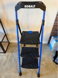 Like New 3 Step Folding Kobalt Step 300lb Ladder