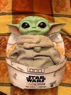 Star Wars The Mandalorian The Child Baby Yoda 11" Plush Toy Mattel Disney New