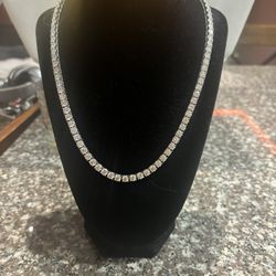 Diamond Test Approved 5MM Moissanite Tennis Necklace 