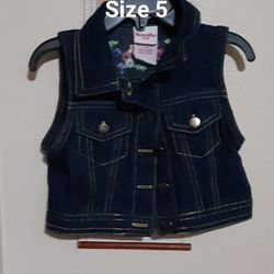 Girls Jeans Vest