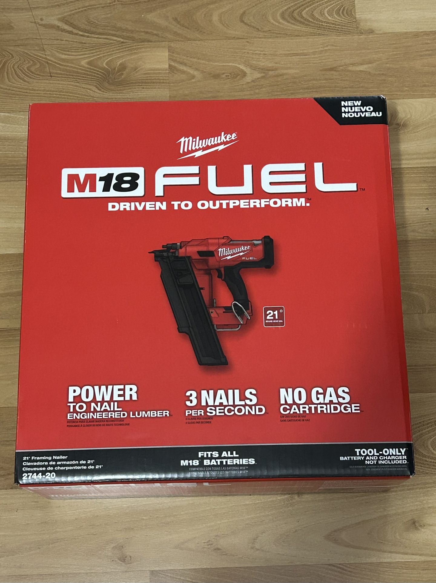 Milwaukee M18 FUEL 3-1/2in 18-Volt 21-Degree Brushless Cordless Framing Nailer (Tool Only)