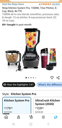 Ninja  blender 1500W food processor