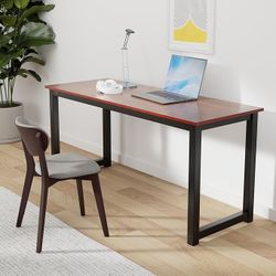 Sandalwood And Matte Black Steel Table