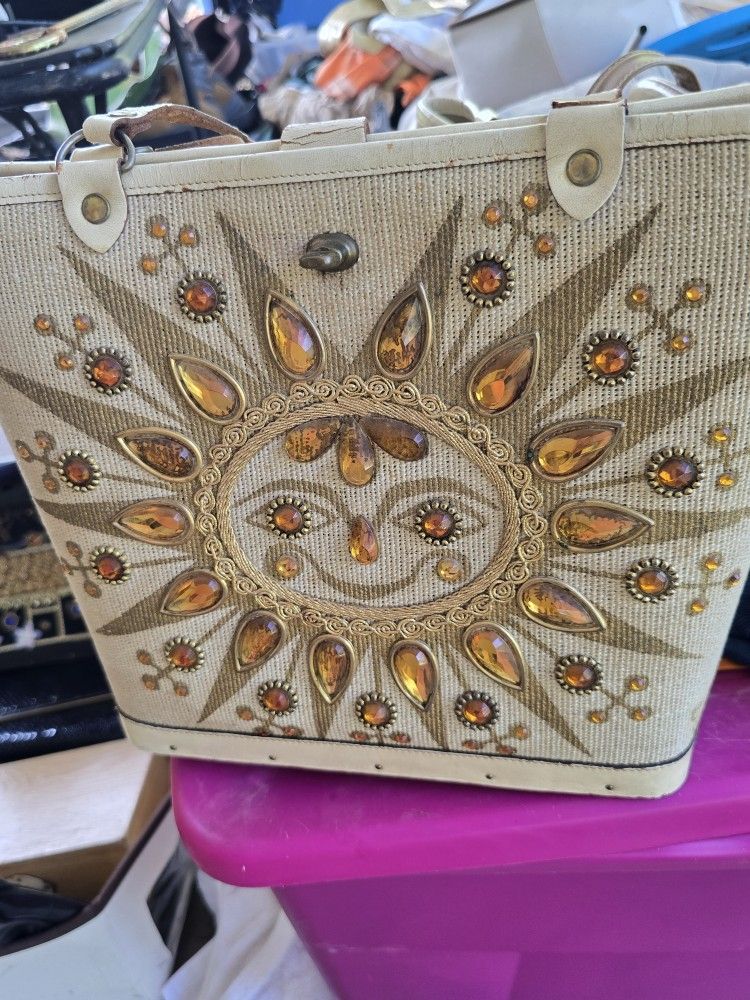 7 Enid Collins Original Hand Bags Box Bags 1960s Circa