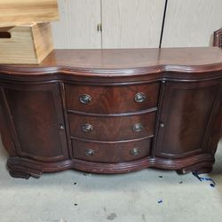 Red Wood Antique Dresser