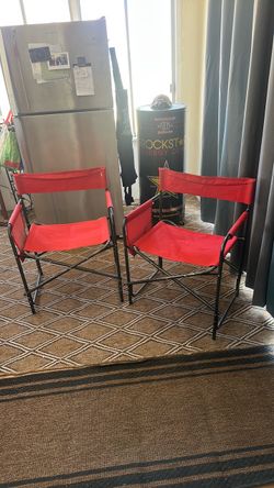 OZARK TRAIL red foldable chairs