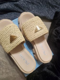 Prada crochet sandals