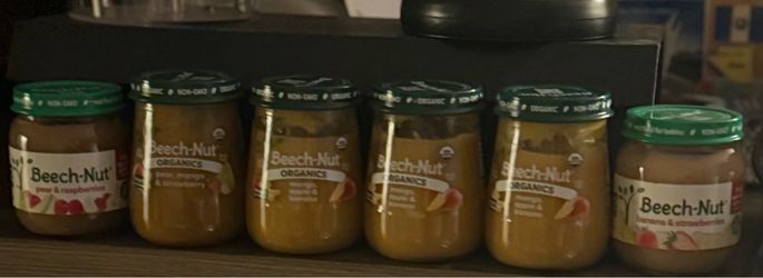 Beech-Nut Organics Baby Food Jars – Lot of 12