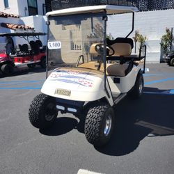 2001 EZGO TXT PDS 48-Volt Lifted Golf Cart