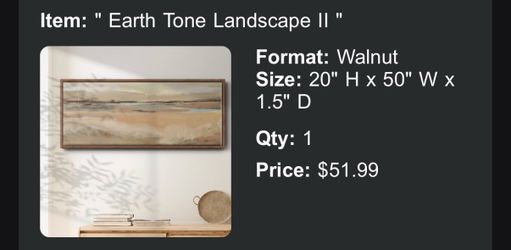 Artwork solid wood frame $10
