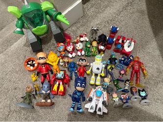 Huge Toy Lot PJ Masks Incredibles Action Figures