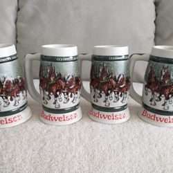 Budweiser Beer Steins Vintage NEW