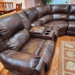 Leather Sectional