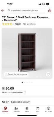 Threshold Carson Bookcase