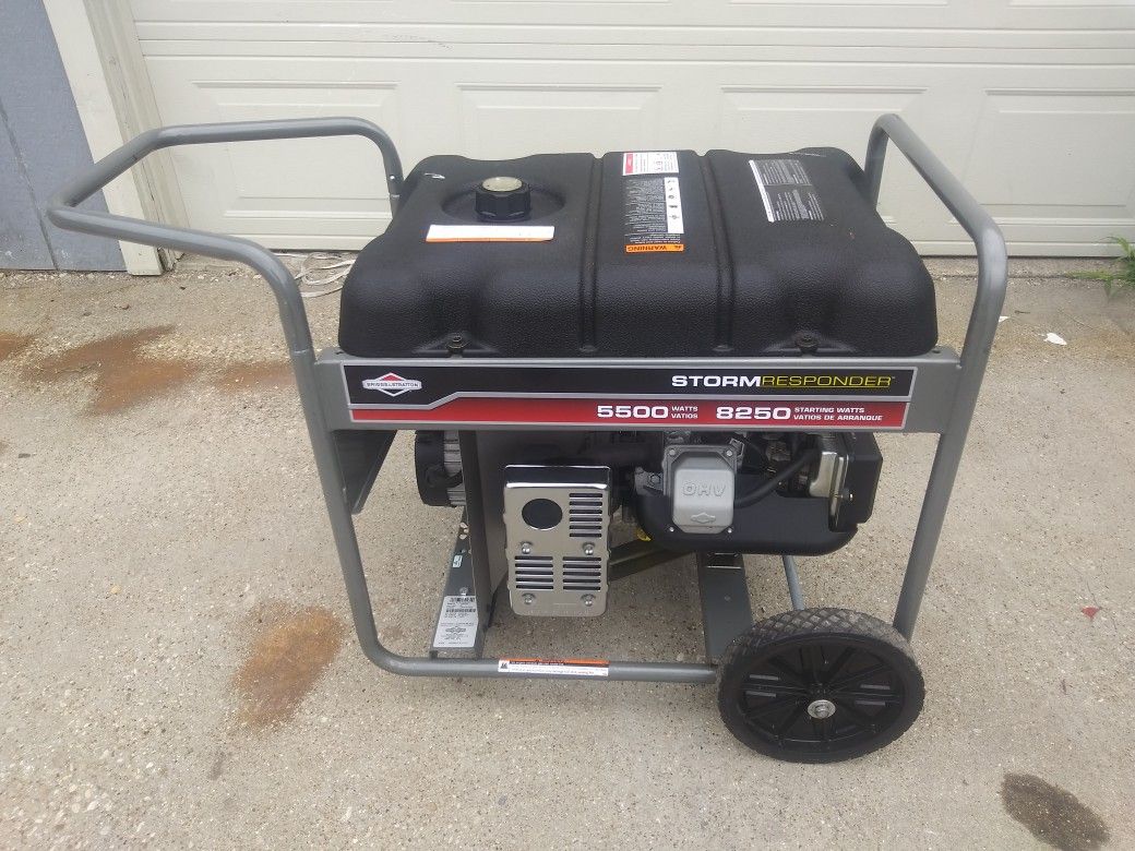 Gasoline. Generator. 5500/8250 watts. Available. Now..still. Available. Ready. To. Work..
