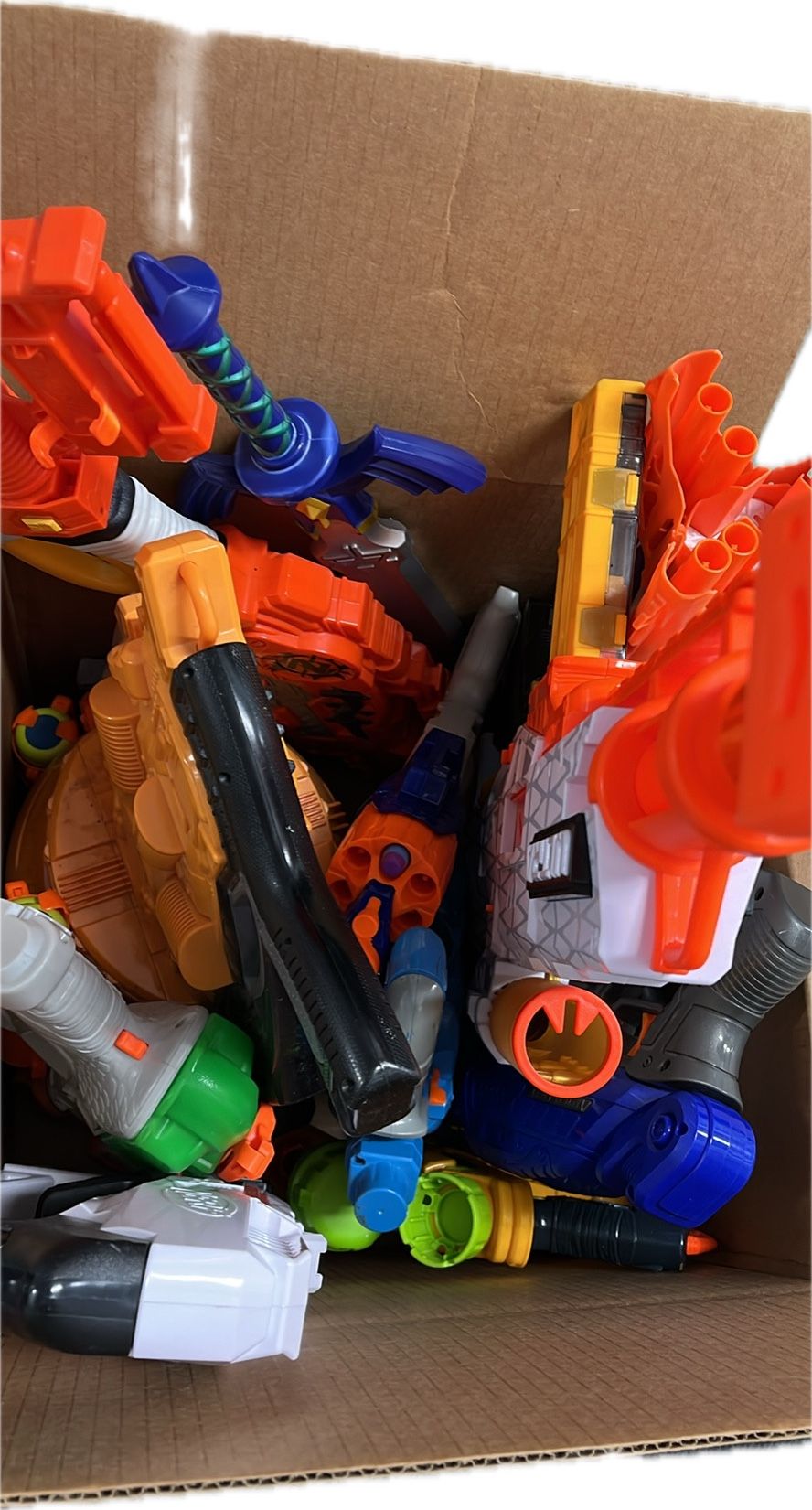 Various Nerf Guns And Swords