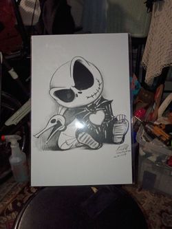 Nightmare before Christmas signed pictures sketches