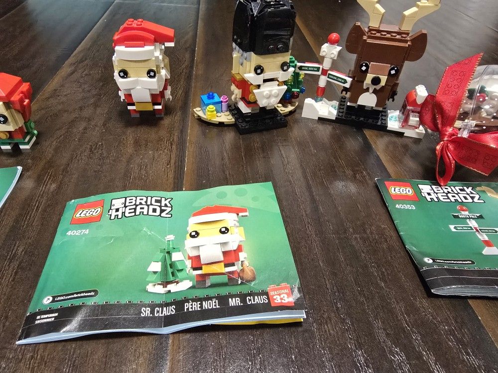 pieces Lego BrickHeadz Sets Christmas Tree Santa Elf ornaments