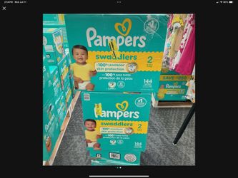 Pampers Swaddlers Size 2 Count 144 $36.99