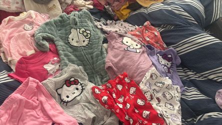 Lot of 29 pieces Hello Kitty Baby ClothesNB-12mo