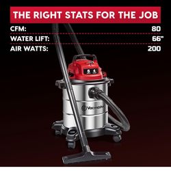 Vacates 5 Gallon Vacuum Cleaner