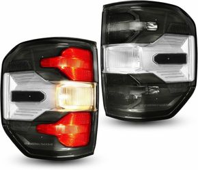 Pair Smoked Blacked-Out Tail Lights compatible with Ford Maverick 2022‑2024 XL/XLT, Plug & Play Rear Lamps with Bulbs