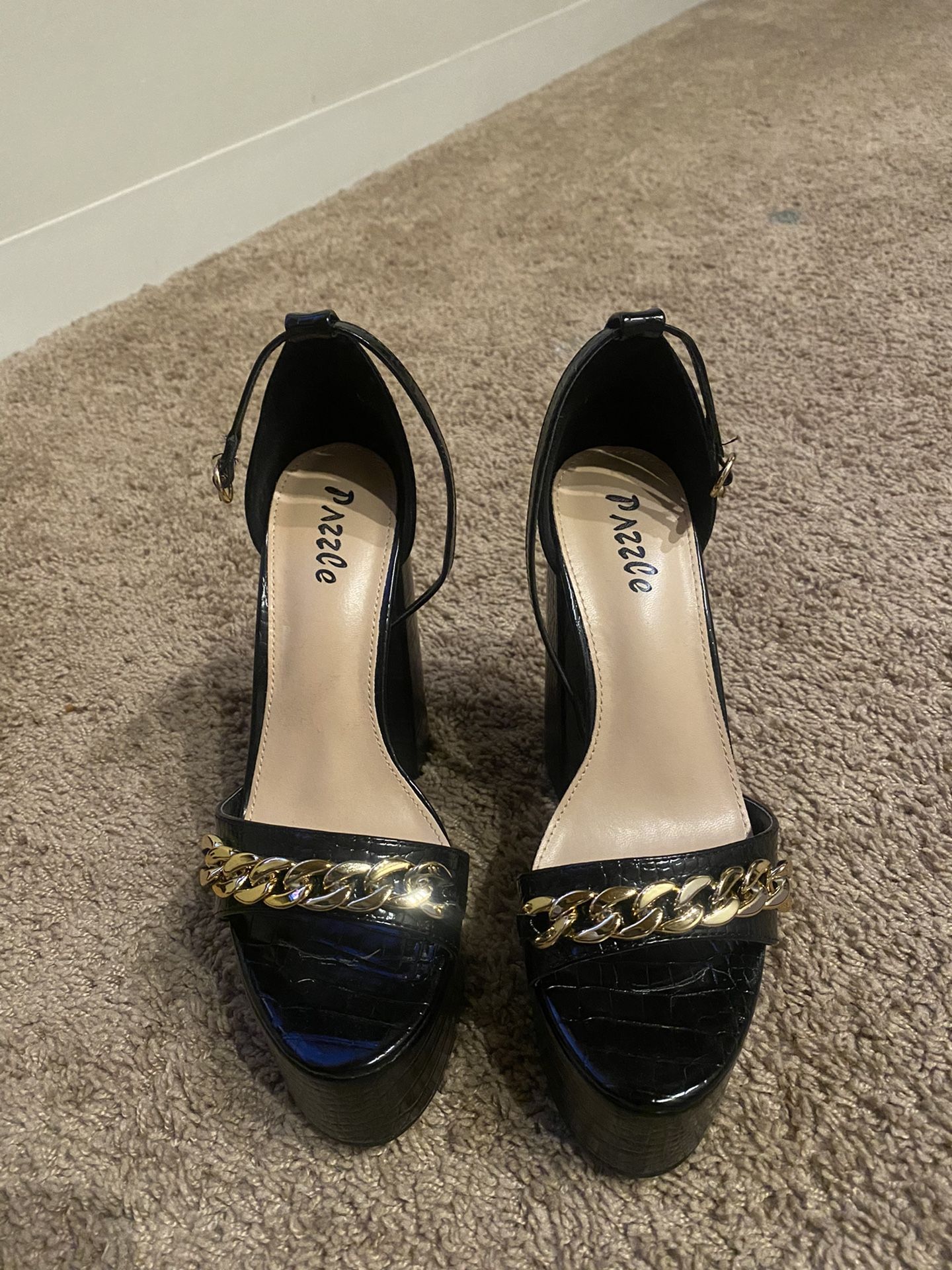 Platform Black Heels