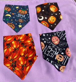 Halloween Pet Bandanas Set of 4