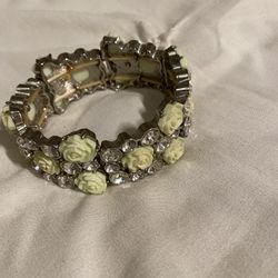 Mint Floral Bracelet