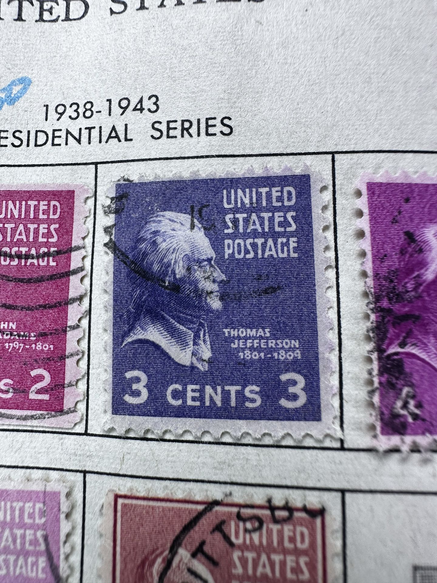 Rare Thomas Jefferson Stamps 04 - vek2os3