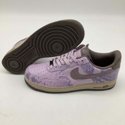 NIKE MENS Air Force 1 Low "Purple Snakeskin Size 11" - HF2898 500