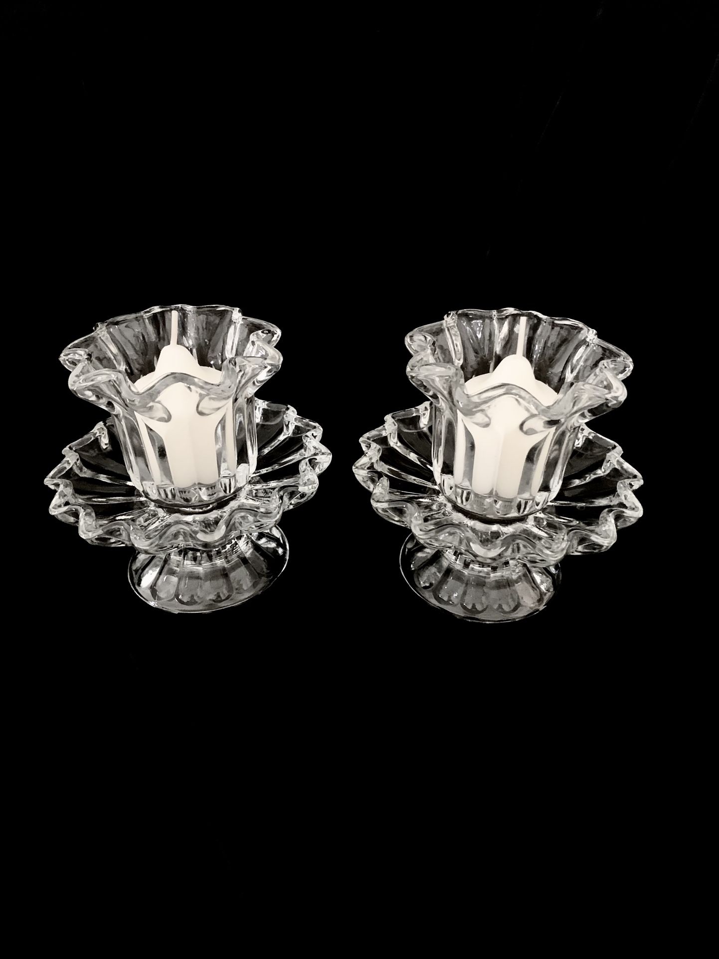 Princess House Crystal Candle Holders
