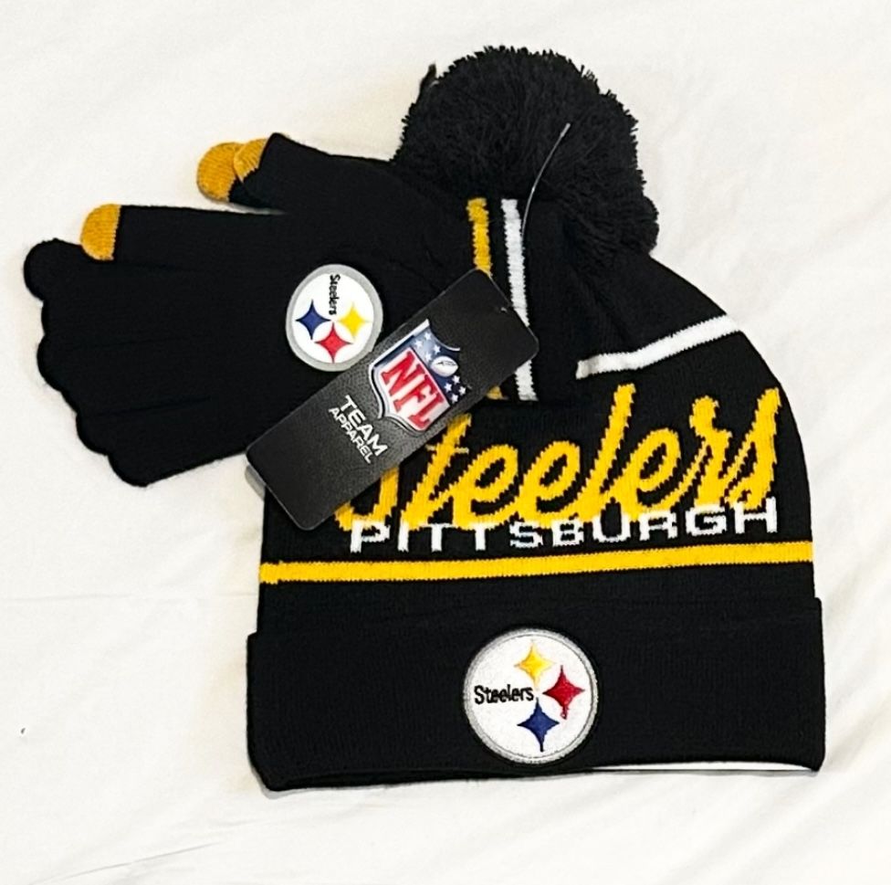 Pittsburgh Steelers Tobaggan And Gloves