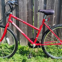 26" Wheels Adult Bicycle 10 Speed Mountain Bike  Nice Red Like New