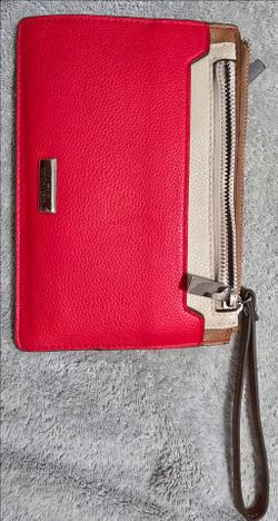 Brown red Wristlet