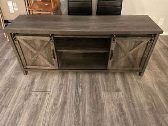 Barn Door TV Stand Grey - 58in