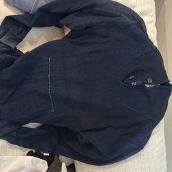 Sol Angeles navy blue sweater with roll collar size L