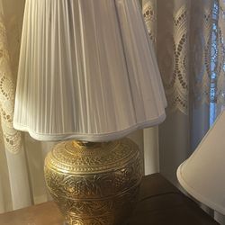 Brass table lamp
