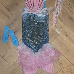 Girls Mermaid Costume Size 5/6