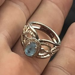 JTV Fine Jewelry Blue Stone Ring