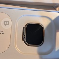 Ultra2 Titanium Case Apple Watch Orange Strap. $100