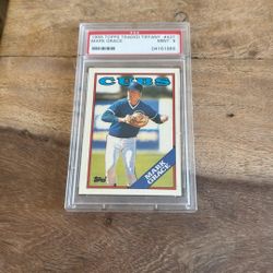 1988 Topps Traded Tiffany Mark Grace PSA 9
