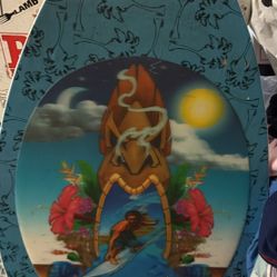 Collectible wooden surfboard Hydro slide great for the wall