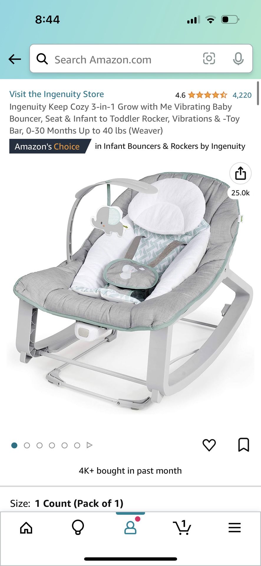 3 in 1 vibrating baby bouncer, seat, and rocker