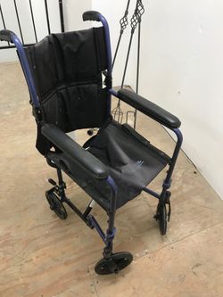 Wheelchair no foot rest small body frame