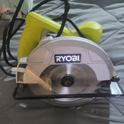 RYOBI  CORDLESS  SAW