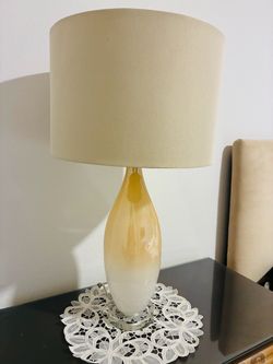 Table lamp peach