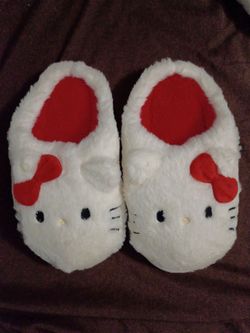 Hello Kitty Plush Slippers