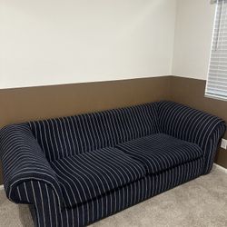 Striped Sleeper Couch (w/ Pull-out Bed)