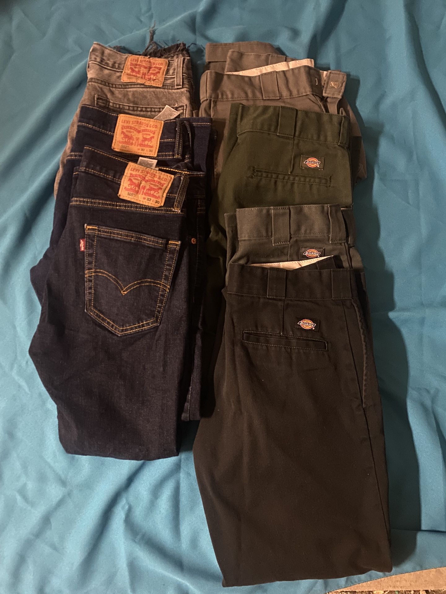 Levi Pants and Dickie pants 